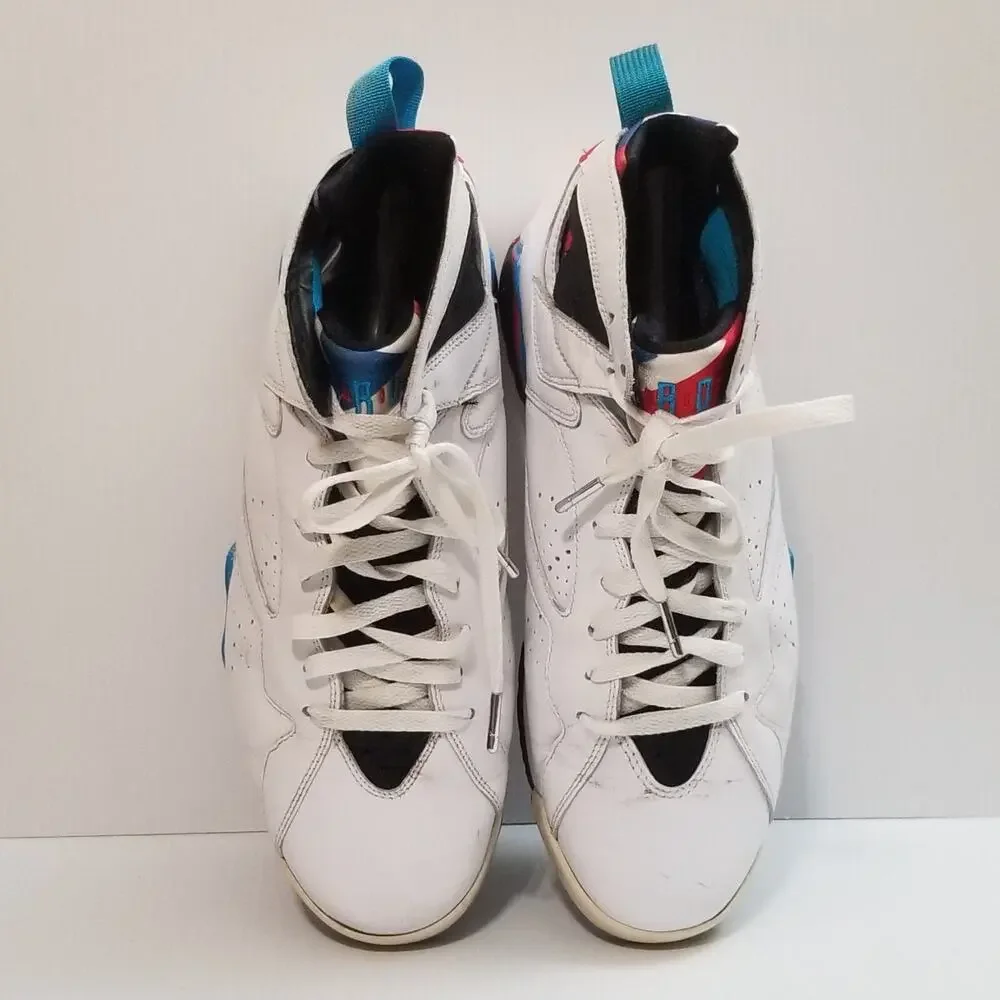 Nike Air Jordan VII 7 Retro White/Orion Blue-Black-Infrared 304775-105 Size 10